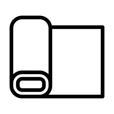 Kişisel ve Ticari Kullanım İçin Kumaş Vektörü Kalın Çizgi Simgesi