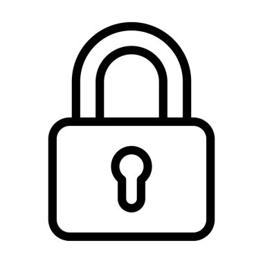 Kişisel ve ticari kullanım için Kalın Satır Simgesini Kilitle