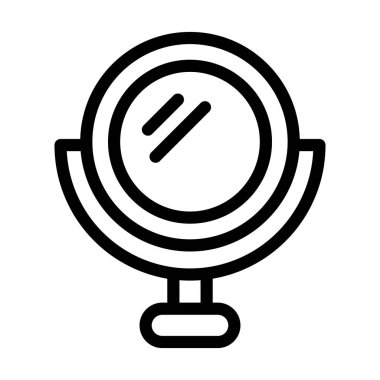 Kişisel ve Ticari Kullanım İçin Ayna Vektörü Kalın Çizgi Simgesi