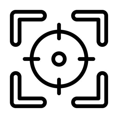 Kişisel ve ticari kullanım için Kalın Çizgi Simgesine Odaklan