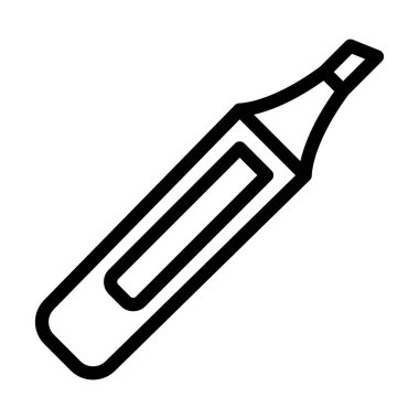 Kişisel ve ticari kullanım için Vurgulayıcı Kalın Çizgi Simgesi