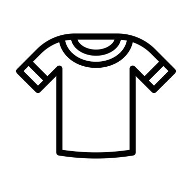 Kişisel ve ticari kullanım için Gömlek Vektörü Kalın Çizgi Simgesi