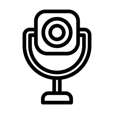 Kişisel ve ticari kullanım için Webcam Vektör Kalın Çizgi Simgesi