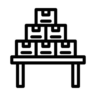 Kişisel ve ticari kullanım için Envanter Vektörü Kalın Çizgi Simgesi