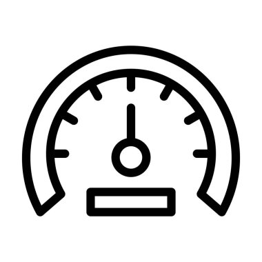 Kişisel ve Ticari Kullanım İçin Hız göstergesi Kalın Çizgi Simgesi
