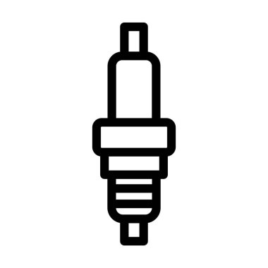 Kişisel ve ticari kullanım için Buji Vektörü Kalın Çizgi Simgesi