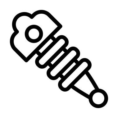 Kişisel ve ticari kullanım için Şok Emici Vektör Kalın Çizgi Simgesi