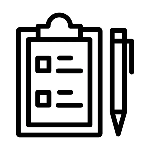 Note Vector Thick Line Icon Personal Commercial Use — Stockový vektor