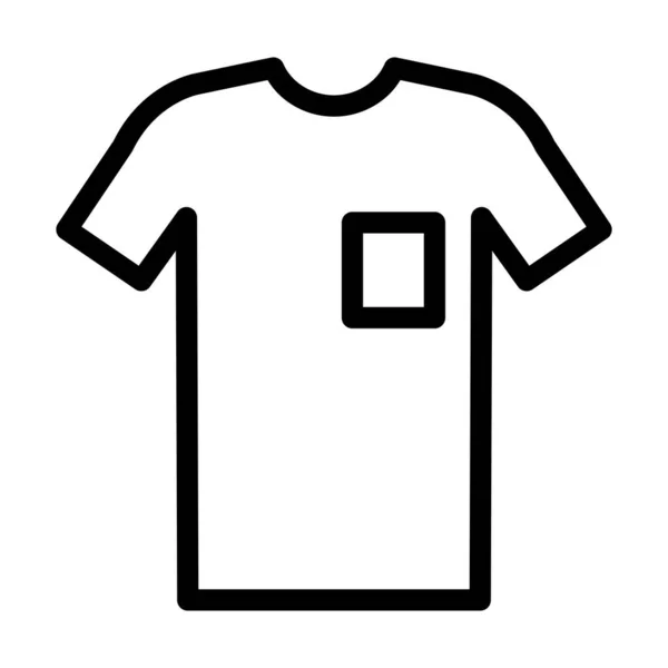 Camisa Vector Thick Line Icono Para Uso Personal Comercial — Vector de stock