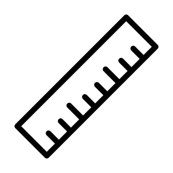 Ruler Vector Thick Line Icon Personal Commercial Use — 스톡 벡터
