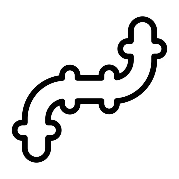 Pipe Vector Thick Line Icon Für Den Persönlichen Und Kommerziellen — Stockvektor