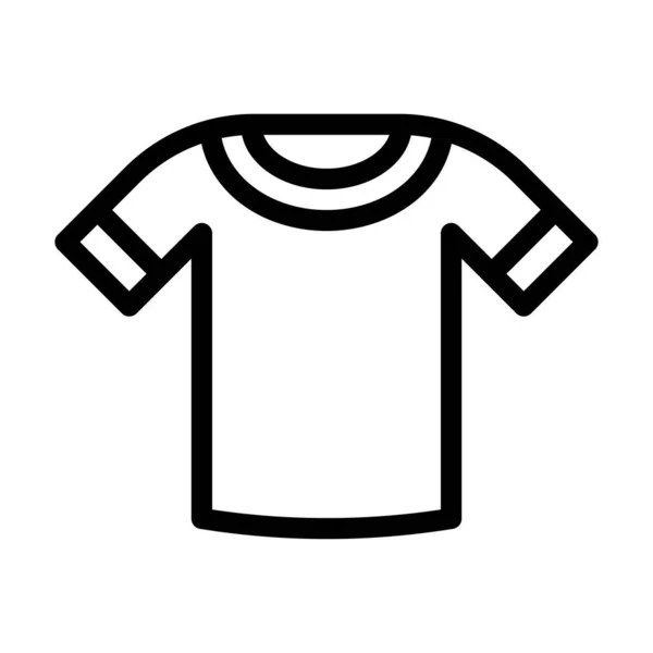 Kişisel Ticari Kullanım Için Gömlek Vektörü Kalın Çizgi Simgesi — Stok Vektör