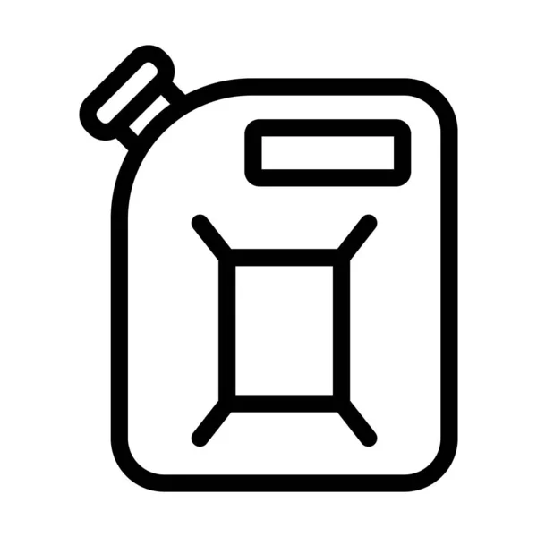 Kanister Vector Thick Line Icon Für Den Persönlichen Und Kommerziellen — Stockvektor