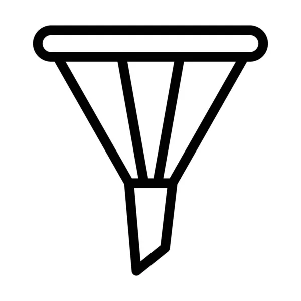 Trichter Vector Thick Line Icon Für Den Persönlichen Und Kommerziellen — Stockvektor