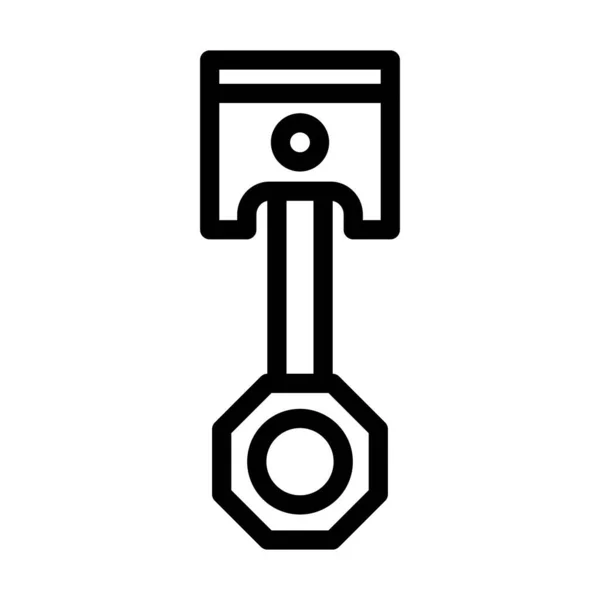 Kolben Vektor Dicklinien Symbol Für Den Persönlichen Und Kommerziellen Gebrauch — Stockvektor
