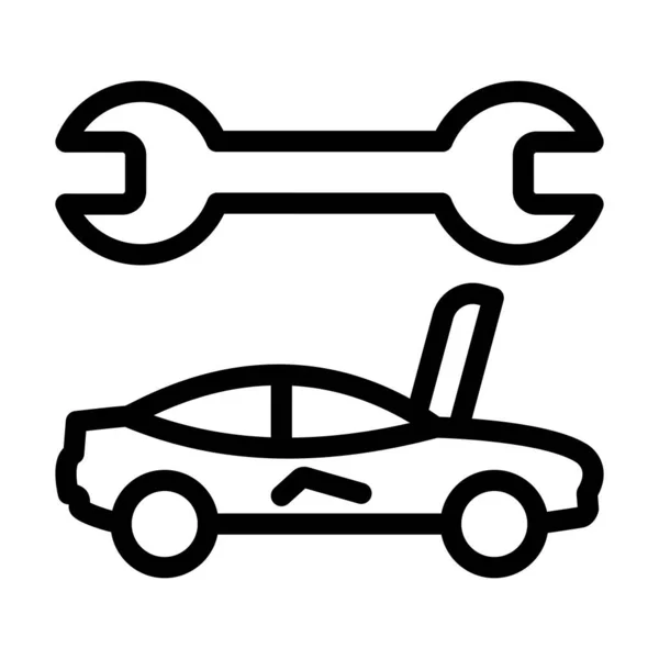 Body Repair Vector Thick Line Icon Voor Persoonlijk Commercieel Gebruik — Stockvector