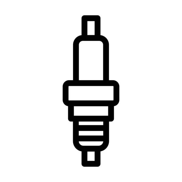 个人及商业用途的明火插头向量重线图标 — 图库矢量图片