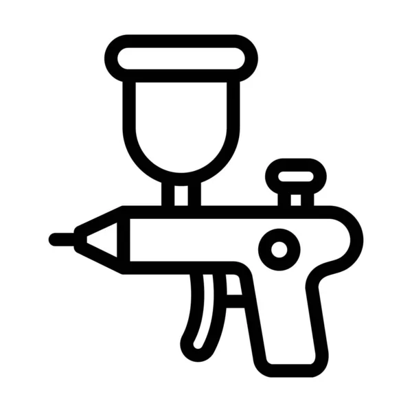 Airbrush Vector Thick Line Icon Für Den Persönlichen Und Kommerziellen — Stockvektor
