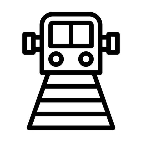 Metro Vector Dikke Lijn Pictogram Voor Persoonlijk Commercieel Gebruik — Stockvector