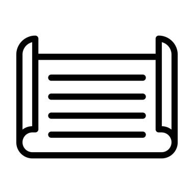 Kişisel ve ticari kullanım için Papyrus Vektör Kalın Çizgi Simgesi