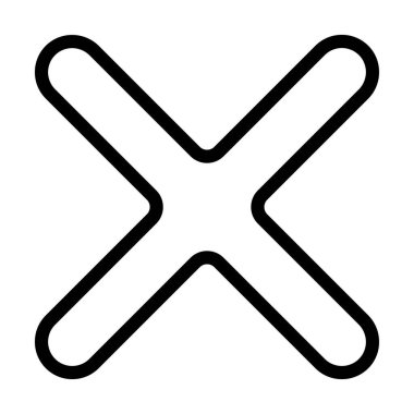 Kişisel ve ticari kullanım için Kalın çizgi simgesi