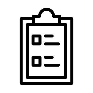 Kişisel ve ticari kullanım için Kalın Çizgi Planlama Simgesi