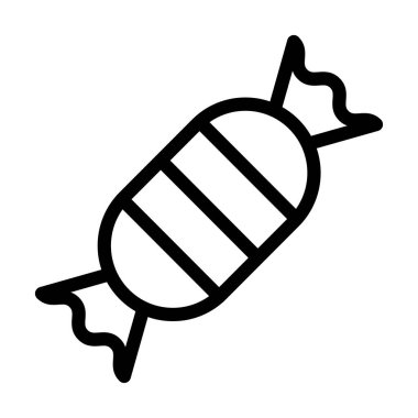 Kişisel ve ticari kullanım için Şeker Vektörü Kalın Çizgi Simgesi