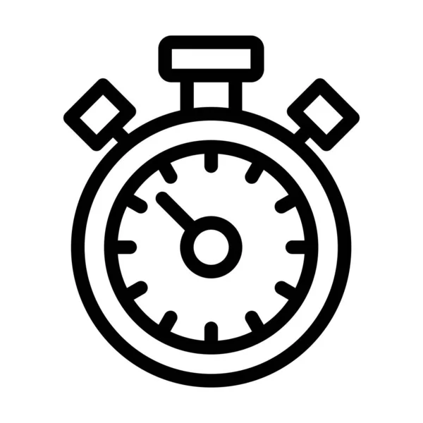Icône Ligne Épaisse Vecteur Chronomètre Pour Usage Personnel Commercial — Image vectorielle