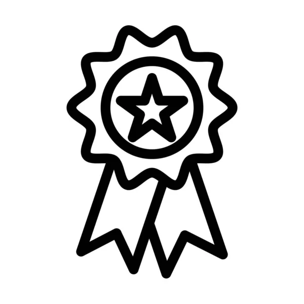 Achievement Vector Thick Line Icon Für Den Persönlichen Und Kommerziellen — Stockvektor