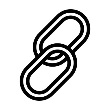 Kişisel ve ticari kullanım için Bağlantı Vektörü Kalın Çizgi Simgesi