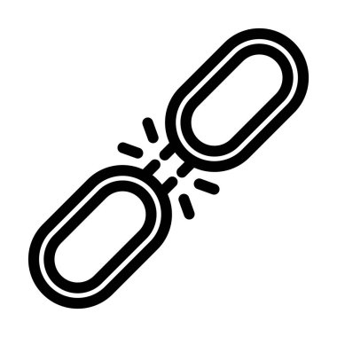 Kişisel ve Ticari Kullanım için Bağlantı Kesilen Vector Kalın Çizgi Simgesi