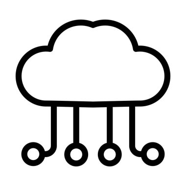 Kişisel ve Ticari Kullanım için Vektör Kalın Çizgi Simgesi Hesaplanıyor