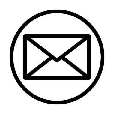 Kişisel ve ticari kullanım için E- posta Vektörü Kalın Çizgi Simgesi