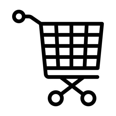 Tramvay Vektörü Kalın Çizgi Kişisel ve Ticari Kullanım Simgesi