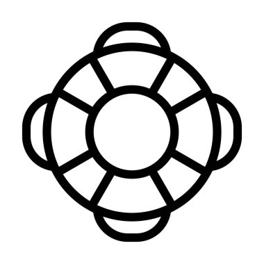 Kişisel ve ticari kullanım için Hayat Kurtarıcı Kalın Çizgi Simgesi