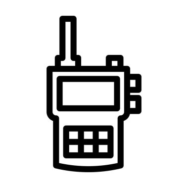 Kişisel ve ticari kullanım için Telsiz Telsiz Vektör Kalın Çizgi Simgesi