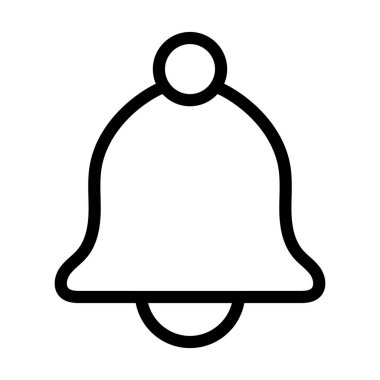 Kişisel ve ticari kullanım için Çan Vektörü Kalın Çizgi Simgesi