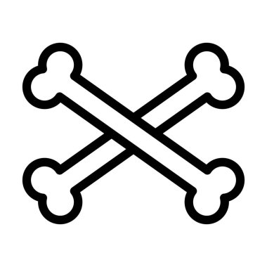 Kişisel ve ticari kullanım için Kemik Vektörü Kalın Çizgi Simgesi