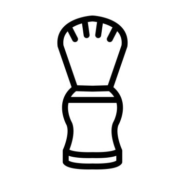 Kişisel ve ticari kullanım için Tıraş Fırçası Kalın Çizgi Simgesi