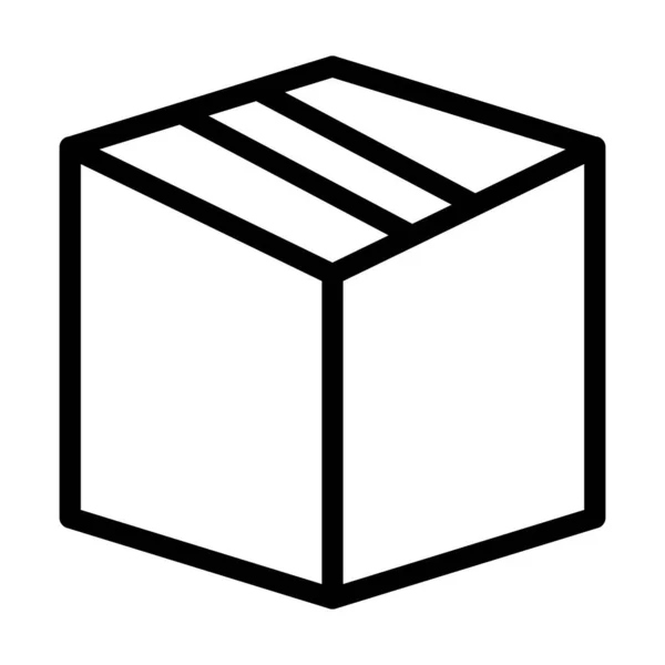 Значок Толстая Линия Вектора Упаковки Личного Коммерческого Использования — стоковый вектор