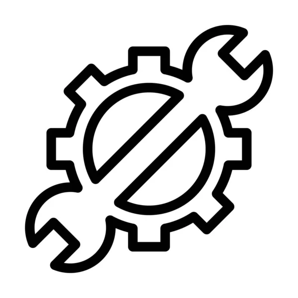 Optimization Vector Thick Line Icon Voor Persoonlijk Commercieel Gebruik — Stockvector