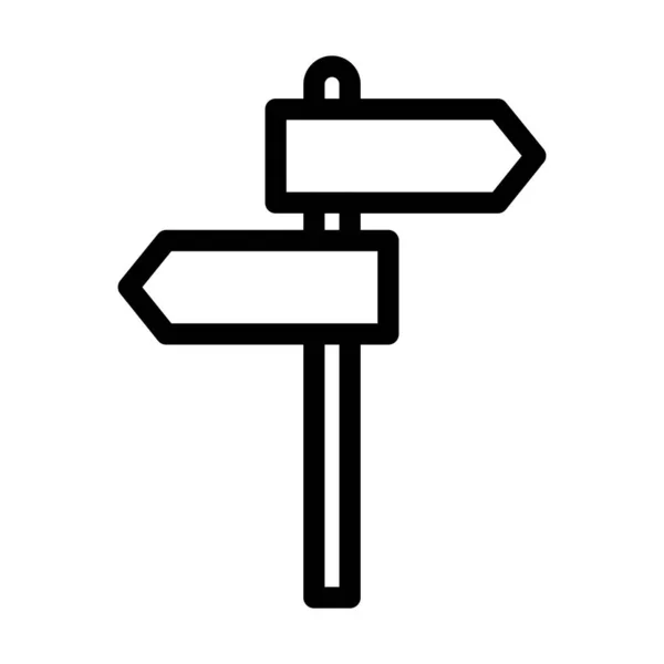 Richtungsfelder Vector Thick Line Icon Für Den Persönlichen Und Kommerziellen — Stockvektor