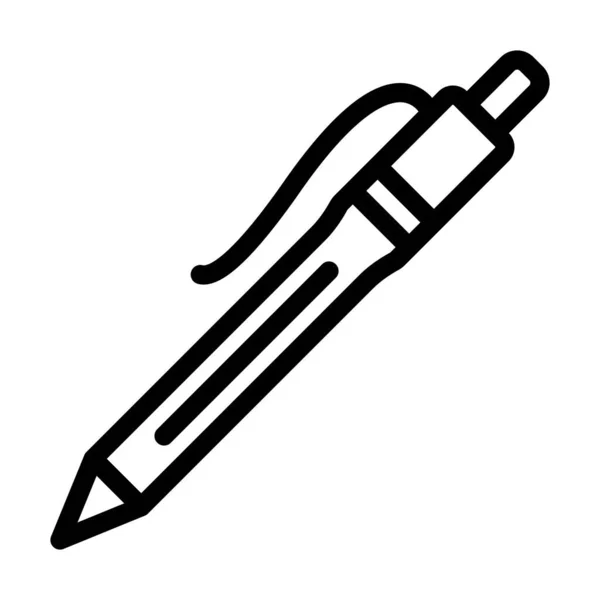 Значок Толстой Линии Ручки Личного Коммерческого Использования — стоковый вектор