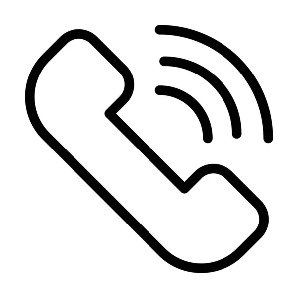 Телефонний Дзвінок Векторна Піктограма Товстої Лінії Особистого Комерційного Використання — стоковий вектор