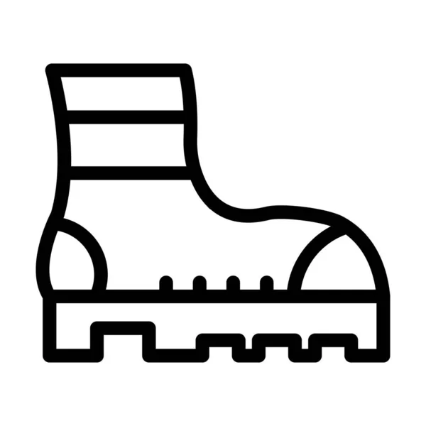 Ikon Garis Tebal Vektor Boot Untuk Penggunaan Pribadi Dan Komersial - Stok Vektor