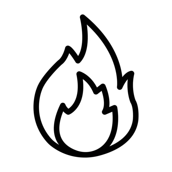 Иконка Линии Сжигания Вектора Личного Коммерческого Использования — стоковый вектор