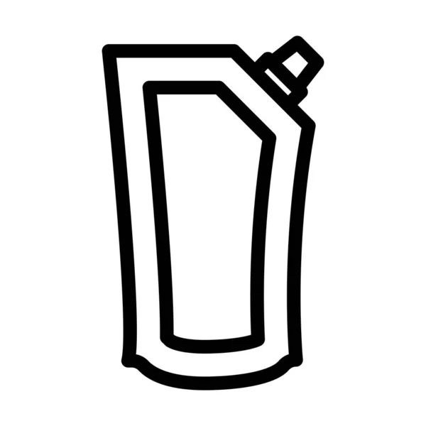 Ikon Garis Tebal Vektor Mayonnaise Untuk Penggunaan Pribadi Dan Komersial - Stok Vektor
