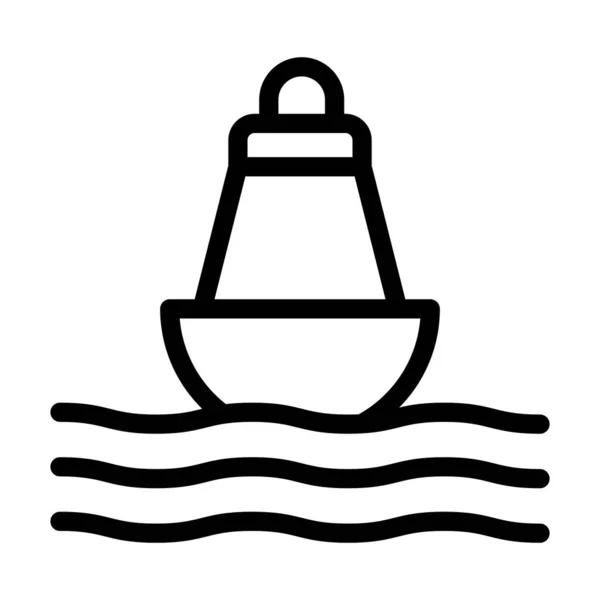 Boje Vector Thick Line Icon Für Den Persönlichen Und Kommerziellen — Stockvektor