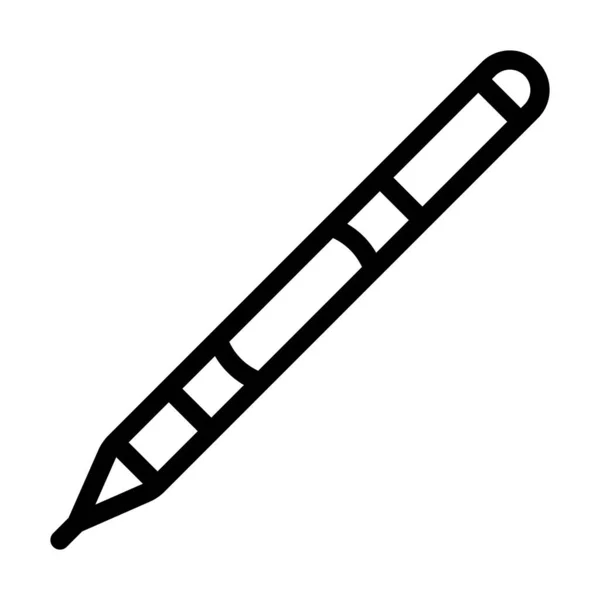 Ceruza Vektor Vastag Vonal Ikon Személyes Kereskedelmi Használatra — Stock Vector