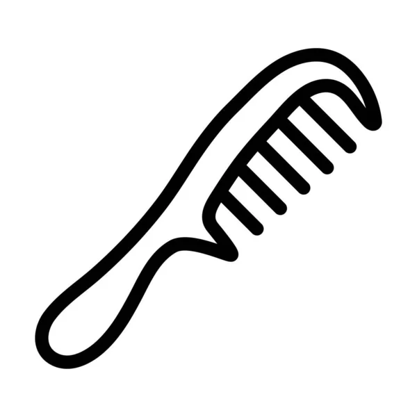 Haarkamm Vector Thick Line Icon Für Den Persönlichen Und Kommerziellen — Stockvektor